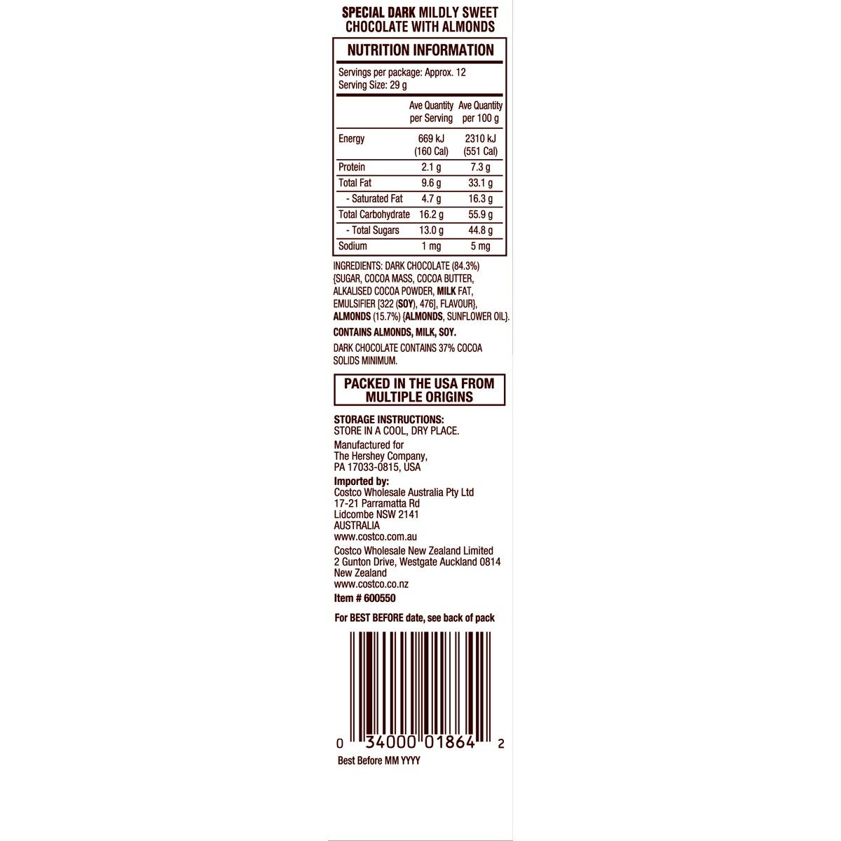 Hershey's Nuggets Assortment 1.47kg