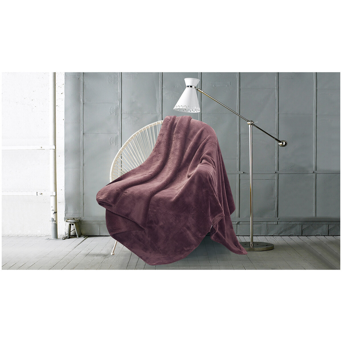 Amari Luxury Velvet Throw 152cm x 177cm Light Brown