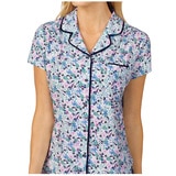 Jane & Bleecker Notch Collar Shorty PJ Set - Blue Multi