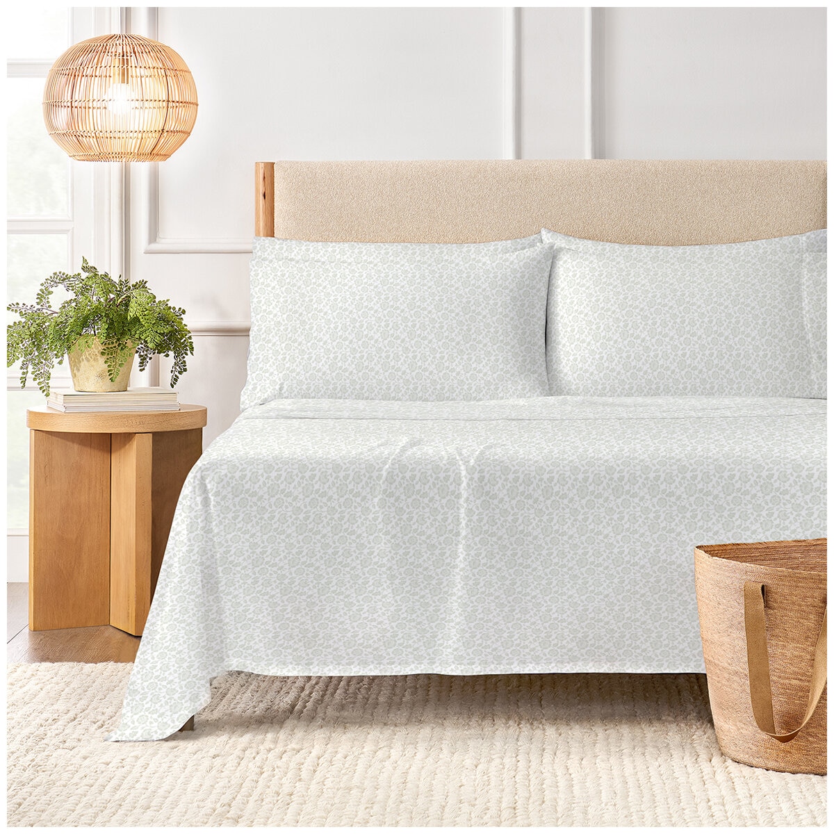 Purely Organic 300TC Cotton Sheet Set 4 Piece King