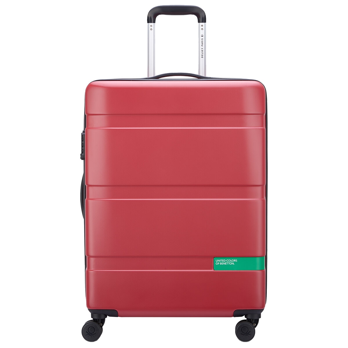 Delsey Benetton 3 Piece Luggage Set Red