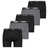 Puma Boxer 5 Pack Black And Grey