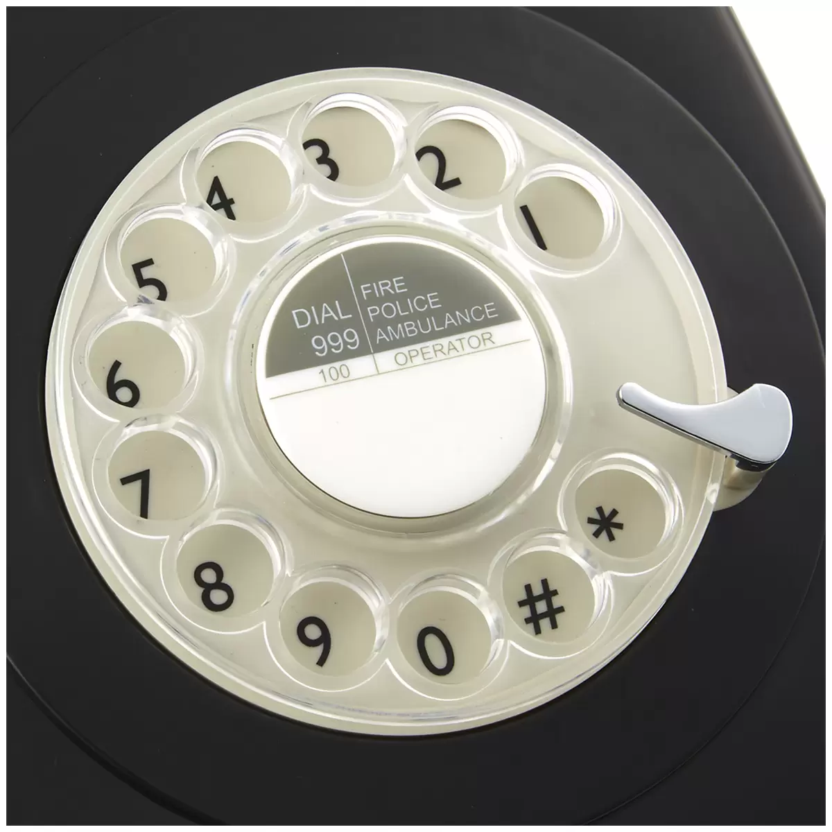 GPO 746 Rotary Telephone Black