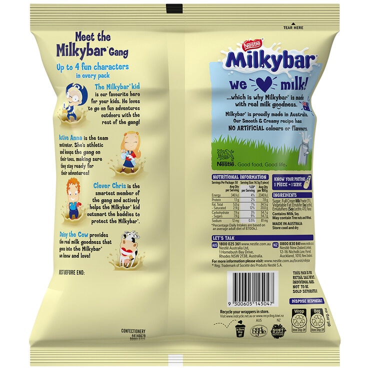 Nestle Milkybar 50 x 14.5g Nestle Milkybar 50 x 14.5g