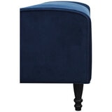 Moran Princess Bench Seat Plush Indigo