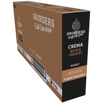 Grinders Caffitaly Crema Capsules 80pk