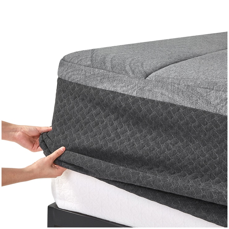 Blackstone Charcoal Memory Foam King Mattress Topper ...