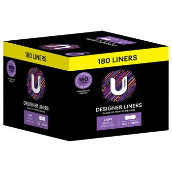 U By Kotex Designer Liners 180 Pack