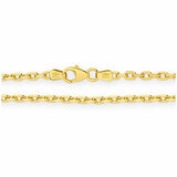18KT Yellow Gold Diamond Cut Anchor Chain