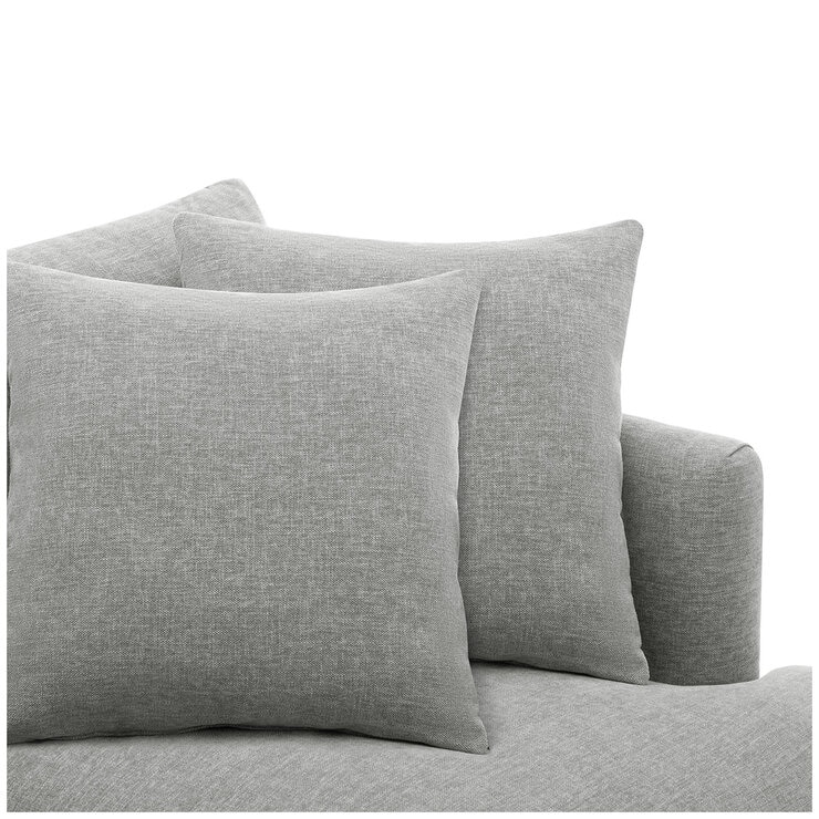 Crown Fabric Sofa Light Grey Crown Fabric Sofa Light Grey