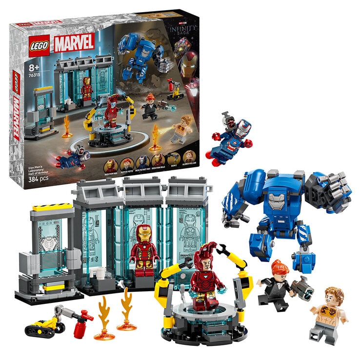 LEGO Marvel Iron Man’s Laboratory Hall of Armour 76315