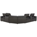 Aiden & Ivy Leather Power Reclining Sectional