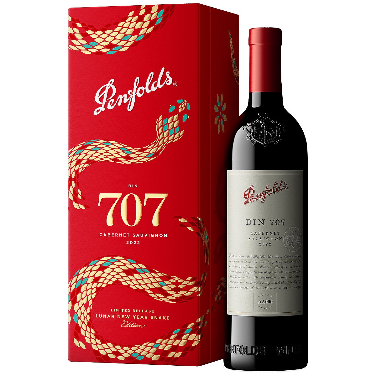 Penfolds 707 Cabernet Sauvignon 2022 750ml Year of the Snake