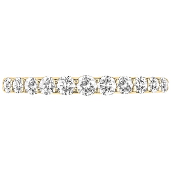 18KT Yellow Gold Round Brilliant Cut 0.45ctw Diamond Ring