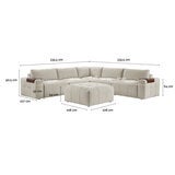 Aiden & Ivy 6 Piece Modular Fabric Sectional Aiden & Ivy 6 Piece Modular Fabric Sectional