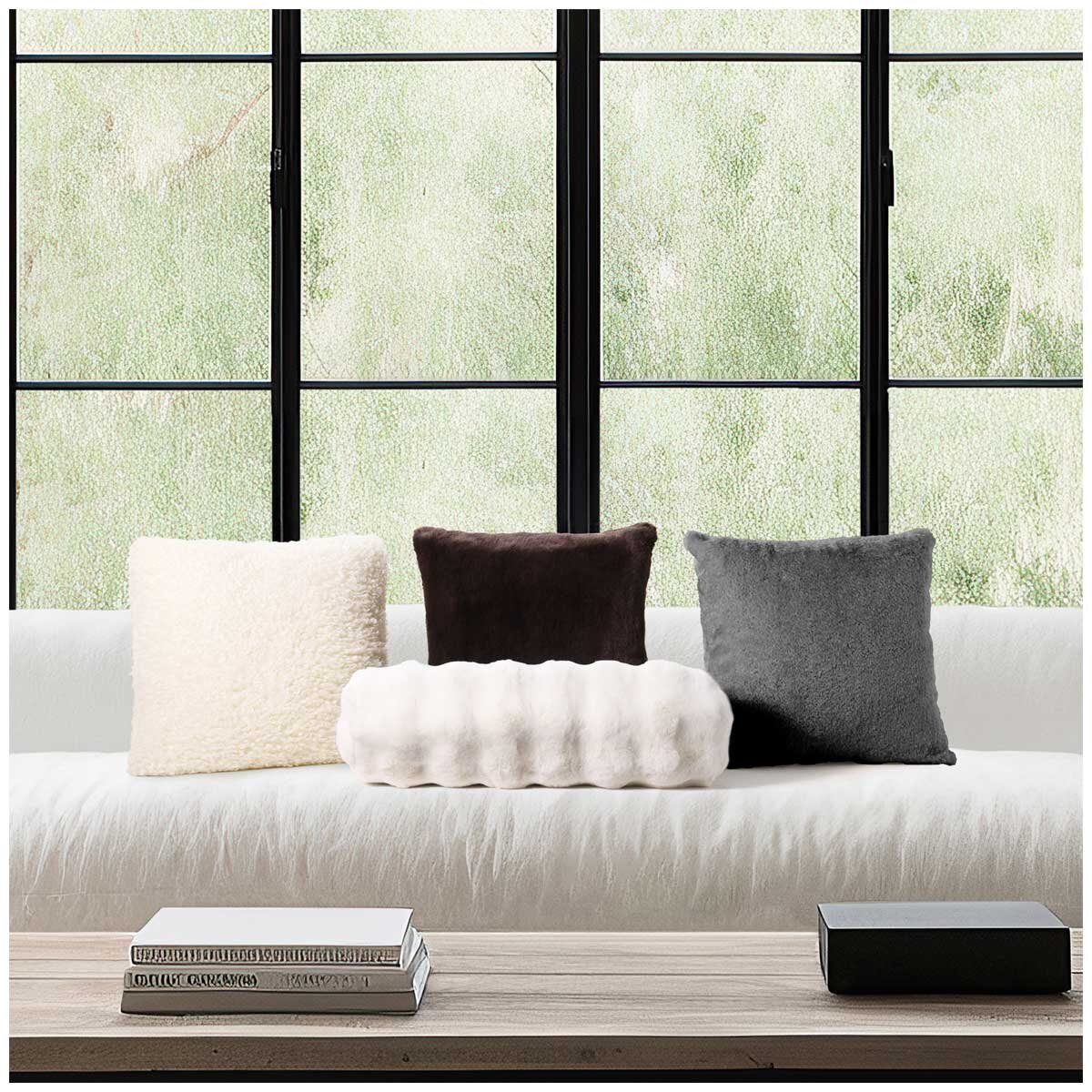 Mon Chateau Faux Fur Pillow