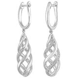 14KT White Gold 0.25ctw Diamond Earrings