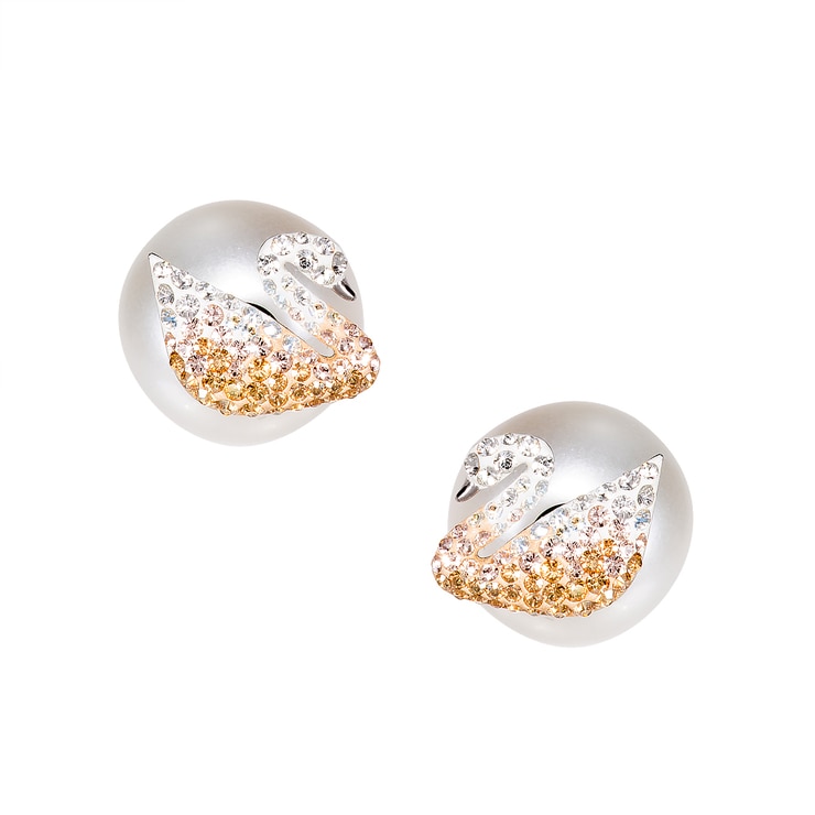 Swarovski Iconic Swan Pierced Earrings MultiColoured Costco Australia