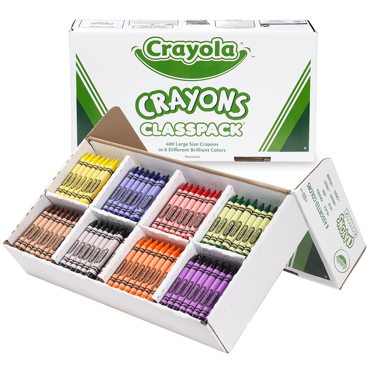 Crayola 400 Pieces Large Crayon 8 Colours