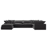 Aiden & Ivy 6 Piece Fabric Modular Sectional