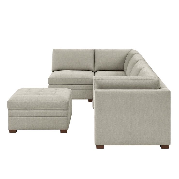 Thomasville 6 Piece Modular Fabric Sectional Thomasville 6 Piece Modular Fabric Sectional