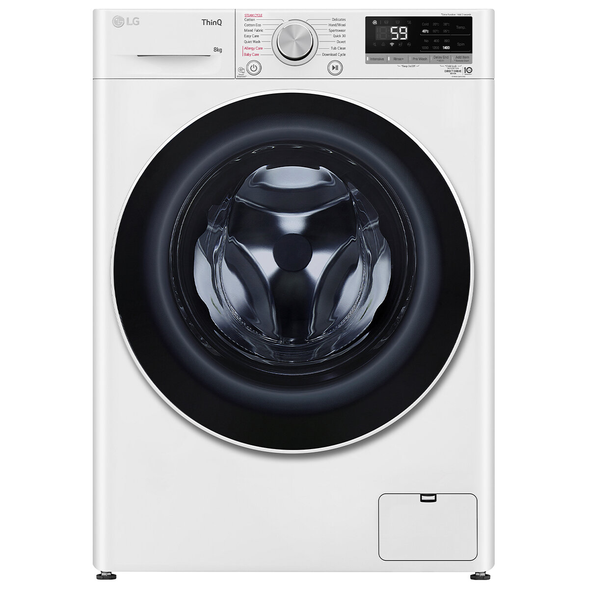 LG 8kg Front Load Washer WV5-1408W White