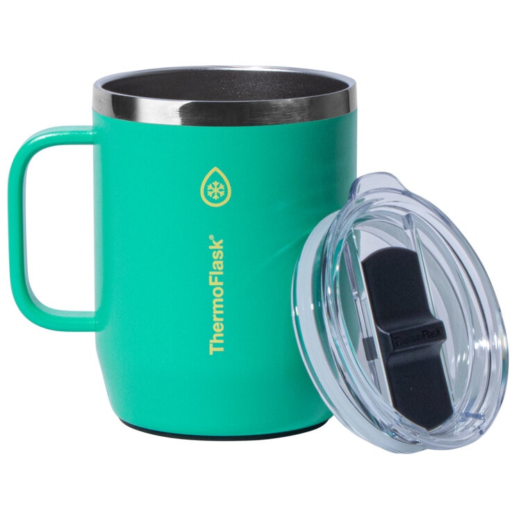 Thermoflask Coffee Mugs 2 Piece Set Violet Green Thermoflask Coffee Mugs 2 Piece Set Violet Green