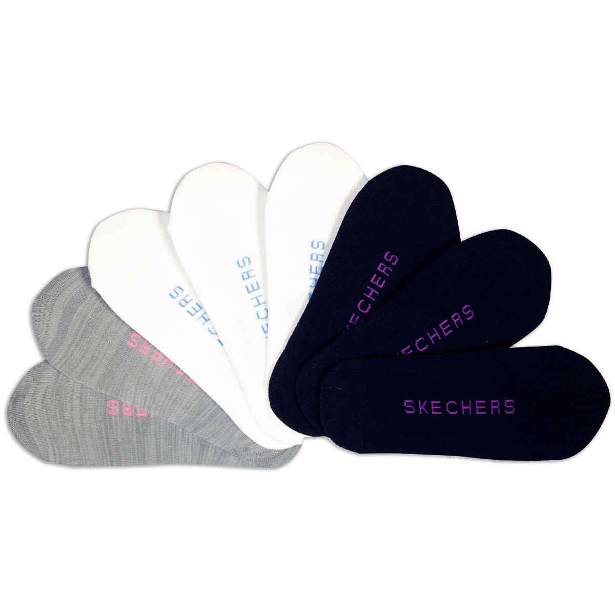 skechers trainer socks ladies