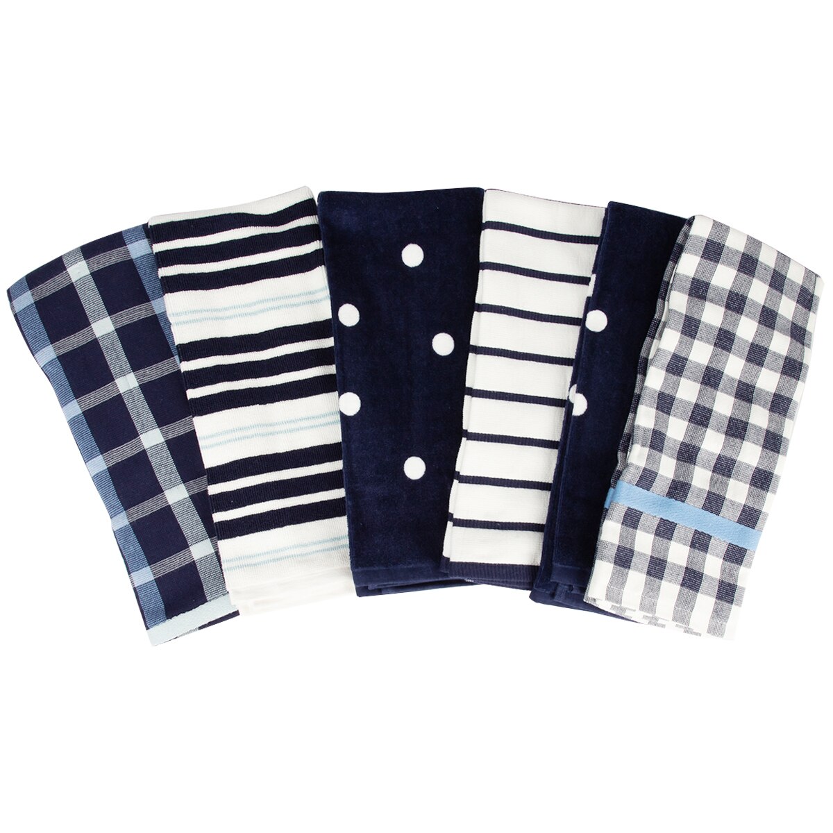Kitchen Towels Cotton 6pk Navy Costco Australia
