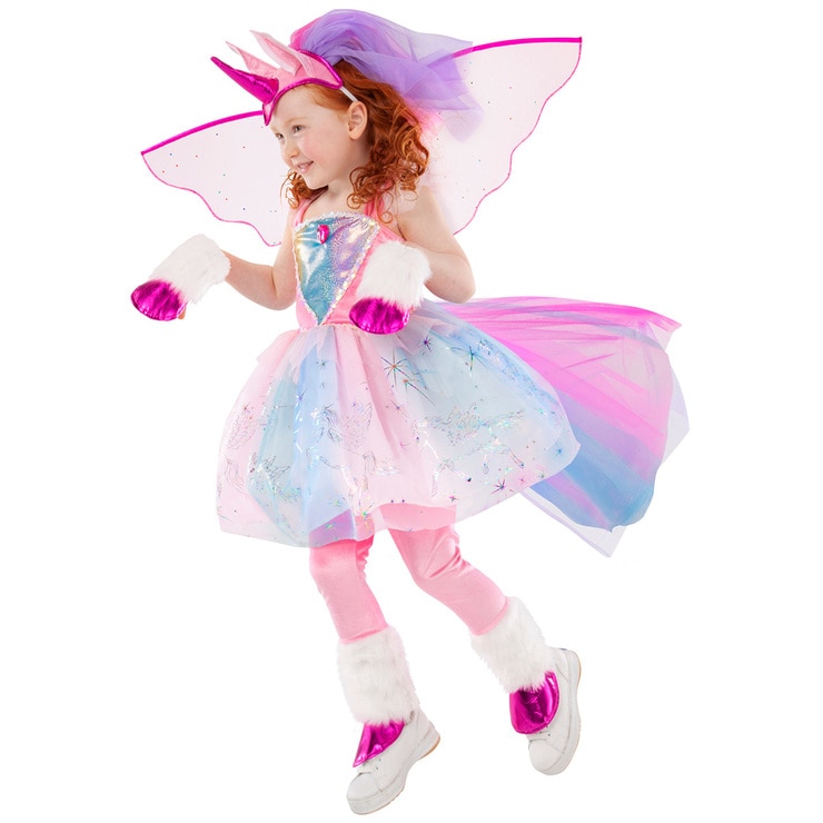 Teetot Girl's Princess Themed RolePlay Costume Winged Unicorn Costco
