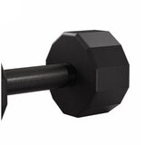 Centr 4 - 14 kg Rubber 12-Sided Dumbbell Set with A-Frame Rack
