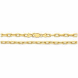 18KT Yellow Gold Paperclip Bracelet 8g