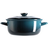 Merton & Storck Enameled Iron Dutch Oven 5L Petrol