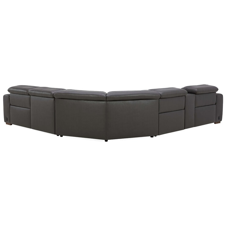 Aiden & Ivy Leather Power Reclining Sectional