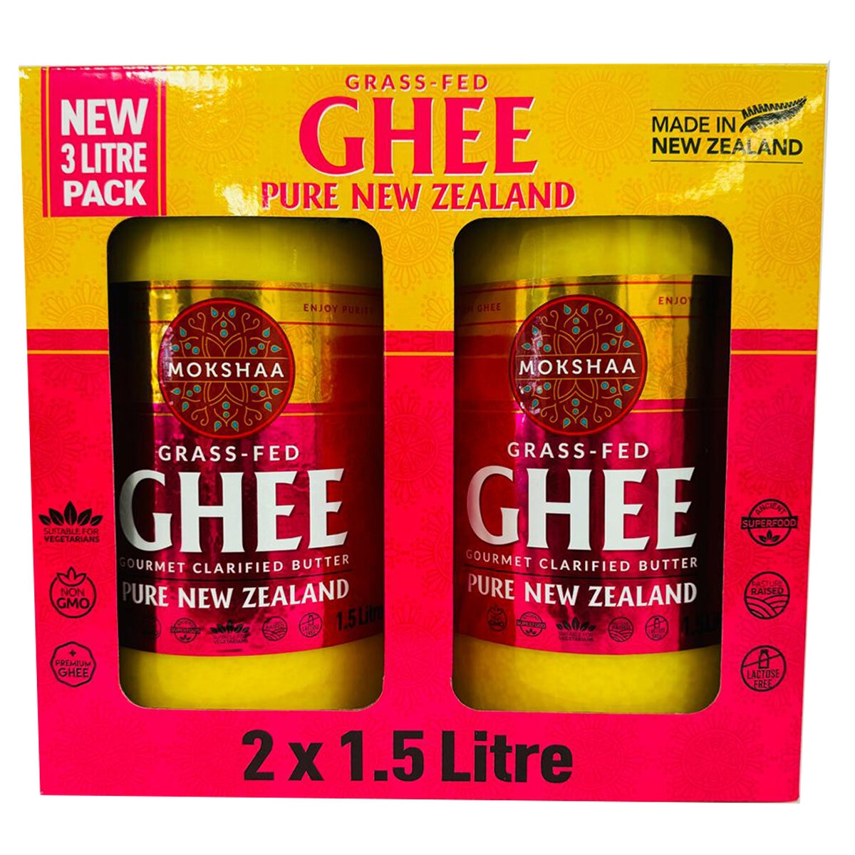 Mokshaa Ghee 1.5L x 2 Pack