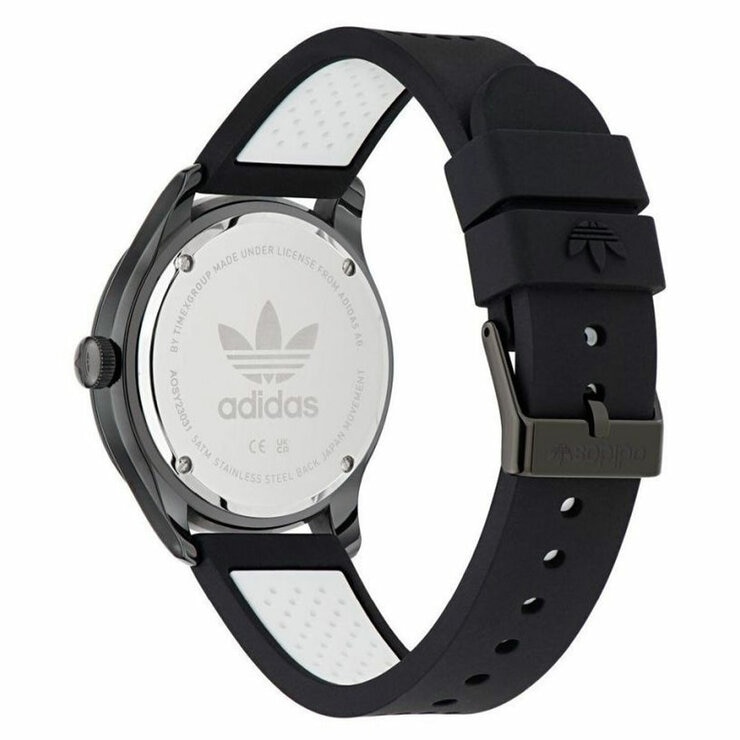 Adidas Originals Code One Black Dial Silicone Strap Watch AOSY23031 Adidas Originals Code One Black Dial Silicone Strap Watch AOSY23031