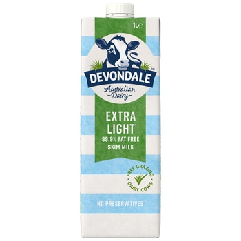 Devondale Skim Long Life Milk 10 x 1L