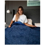 Therapy Super King Blanket with Cover Calming Blue 14kg