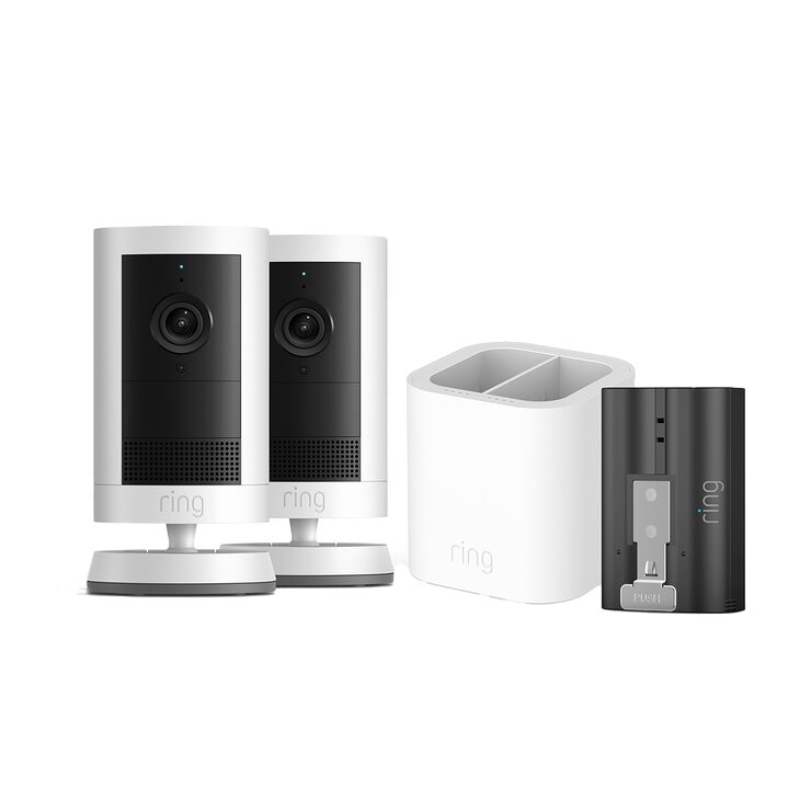 Ring Outdoor Camera Plus 2K Battery White 2 Pack And Dual Battery Charging Station And Quick Release Battery Pack Ring Outdoor Camera Plus 2K Battery White 2 Pack And Dual Battery Charging Station And Quick Release Battery Pack