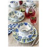 overandback Artisanal Handpainted Dinnerware Set 16 Piece