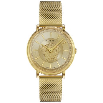 Versace Women's V-Circle Medusa Greca Pattern Dial Watch VE8102219