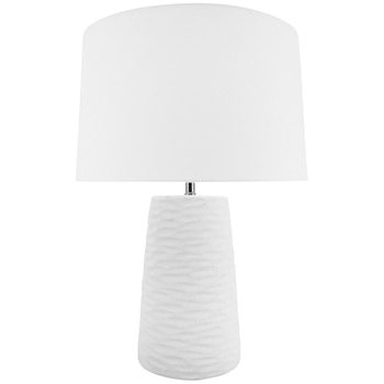 NF Living Kima White Ceramic Lamp 23 x 62 cm