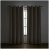 Piper Blackout Curtain Window Panel 2 Pack Beige