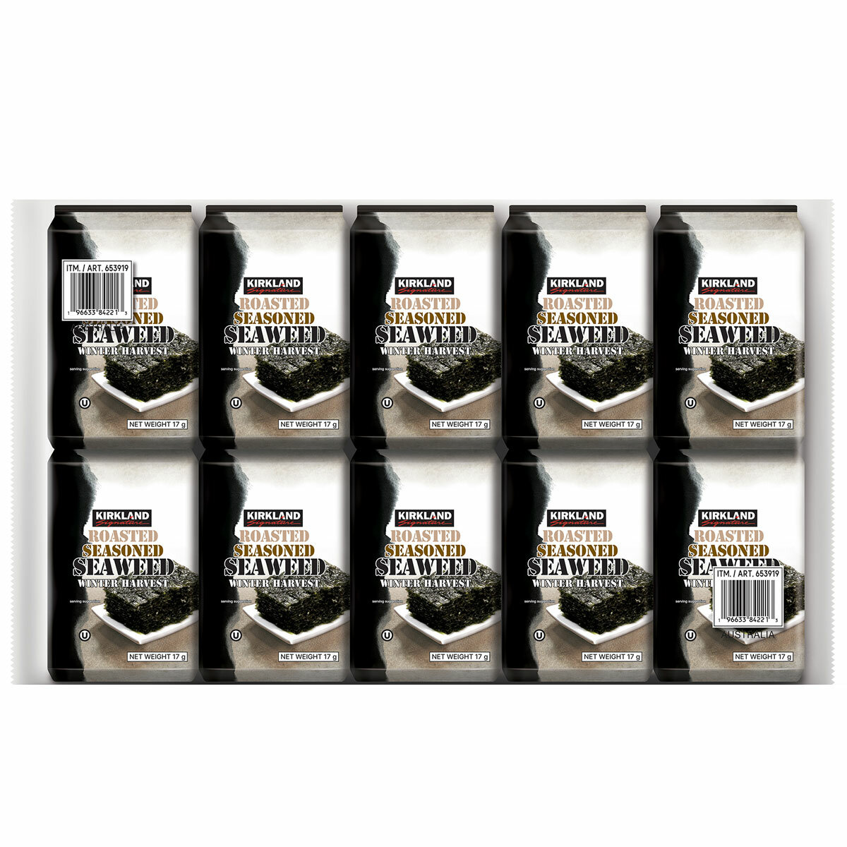 Kirkland Signature Roasted Seaweed 10x17g