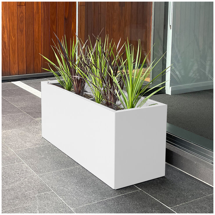 Greenlife Designer Planter Box L x 900 x W x 340 x H 400mm White Greenlife Designer Planter Box L x 900 x W x 340 x H 400mm White