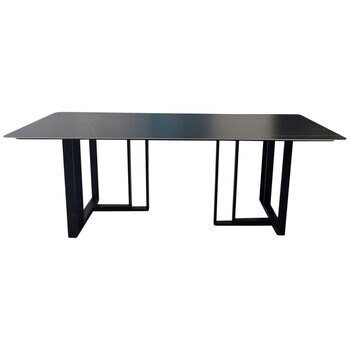 Moran Copenhagen Black and Gold Dining Table 2.1m