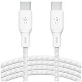 Belkin BoostCharge Braided USB-C to USB-C Cable 2m White CAB014BT2MWH