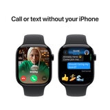 Apple Watch Series 10 GPS 46mm Jet Black Aluminium Case with Black Sport Band S/M