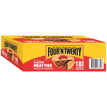 Four'N Twenty Classic Meat Pies 18 Pack 3.15kg
