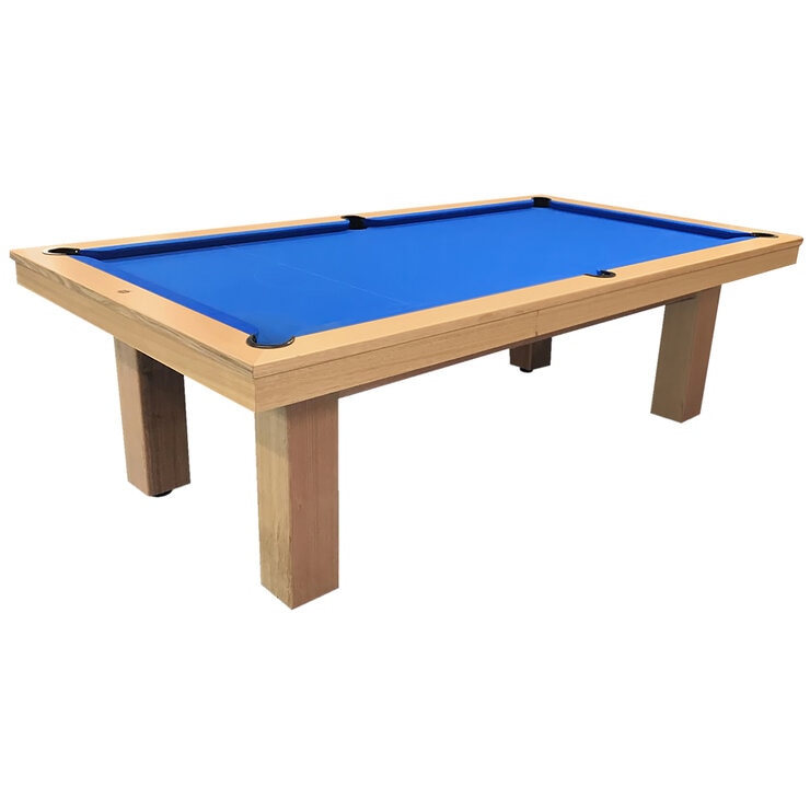 All Table Sports Regent Rise 8ft Pool Table Natural Wood Royal Blue Felt All Table Sports Regent Rise 8ft Pool Table Natural Wood Royal Blue Felt